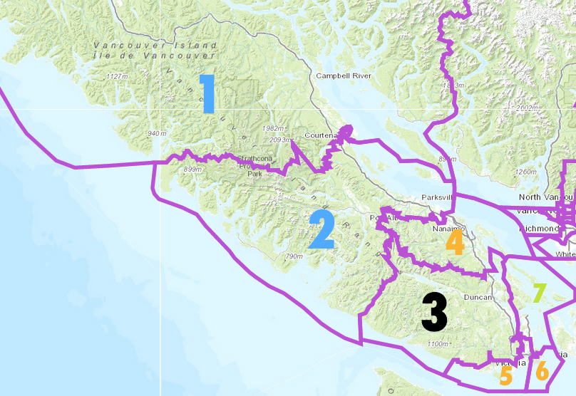 Colour of number = Party that won the seat in 2011. Black number = new seat. 